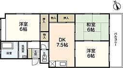 ナナツマチコーポA 3DKの間取図画像