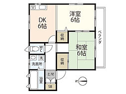 SOFY大宮 2DKの間取図画像