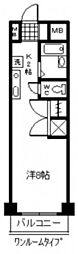 第3西十日市ビル ワンルームの間取図画像