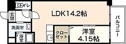 タウン五日市 1LDKの間取図画像