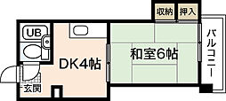 第8佐野ビル 1Kの間取図画像
