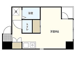 メゾンドソレイユ ワンルームの間取図画像