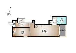 Regalest DS Aosaki(レガリスト ディーエスアオサキ) 1LDKの間取図画像