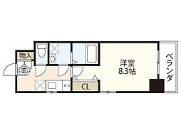 LSW 1Kの間取図画像