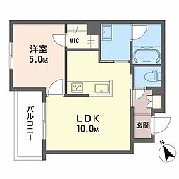 Casa Regio 1LDKの間取図画像