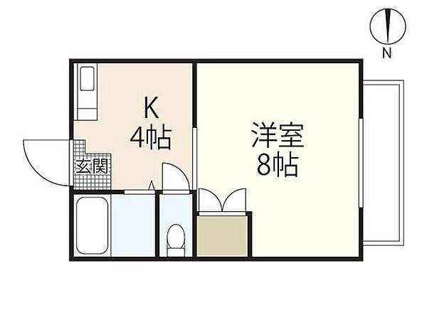 ハイツ矢賀新町II ｜広島県広島市東区矢賀新町2丁目(賃貸マンション1K・1階・22.52㎡)の写真 その2