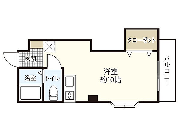 アベイユ江波 ｜広島県広島市中区江波本町(賃貸マンション1R・2階・24.70㎡)の写真 その2