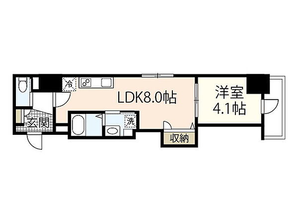 月光舟入川口町 ｜広島県広島市中区舟入川口町(賃貸マンション1LDK・8階・29.98㎡)の写真 その2