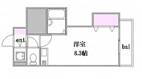 広島県広島市西区中広町1丁目（賃貸マンション1R・5階・21.70㎡） その2