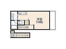 広島県広島市西区己斐中2丁目（賃貸アパート1R・2階・26.17㎡） その2