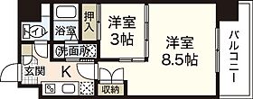 メゾン山城  ｜ 広島県広島市南区段原山崎2丁目（賃貸マンション2K・6階・33.83㎡） その1