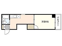 中高下ビル 1DKの間取図画像