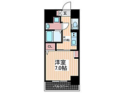 Region 3階1Kの間取り