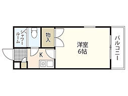 第5光和ビル 1Kの間取図画像