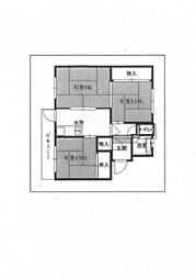 二葉コーポA棟 3Kの間取図画像