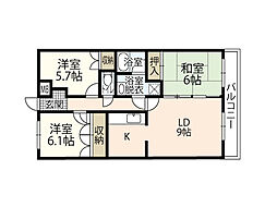 間取図画像 3LDK