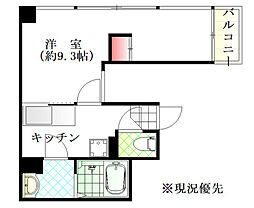 SHOKIBldg大手町 1Kの間取図画像