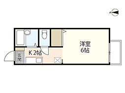 アプローズコートC 1Kの間取図画像