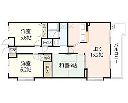 NASソシア1 3LDKの間取図画像