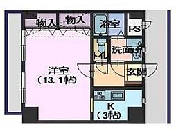 PetitRiviere2番館 1Kの間取図画像
