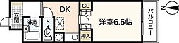 エスポアール・石川 1Kの間取図画像