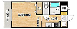 Aries 1Kの間取図画像
