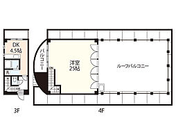 サンコート草津Y&N 1DKの間取図画像