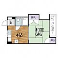 蟹屋マンション壽美4階3.8万円