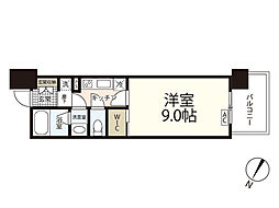 veloce5 1LDKの間取図画像