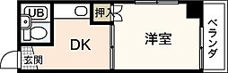メゾン昭和町 1DKの間取図画像