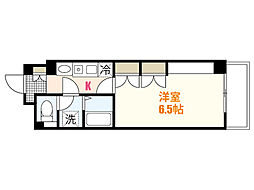 K'sB祇園 ワンルームの間取図画像