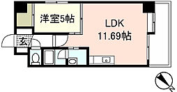 原南ビル 1LDKの間取図画像