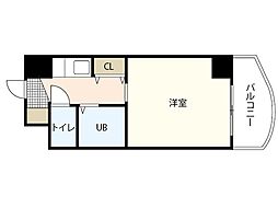 リバーサイド曽我2 ワンルームの間取図画像