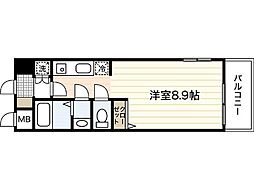 Axis大塚西 ワンルームの間取図画像