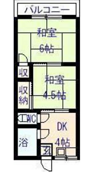 宮地ビル ｜広島県安芸郡府中町青崎東(賃貸マンション2DK・2階・29.70㎡)の写真 その1