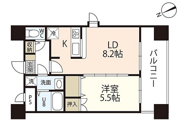 J・grace河原町 ｜広島県広島市中区河原町(賃貸マンション1LDK・13階・40.15㎡)の写真 その2