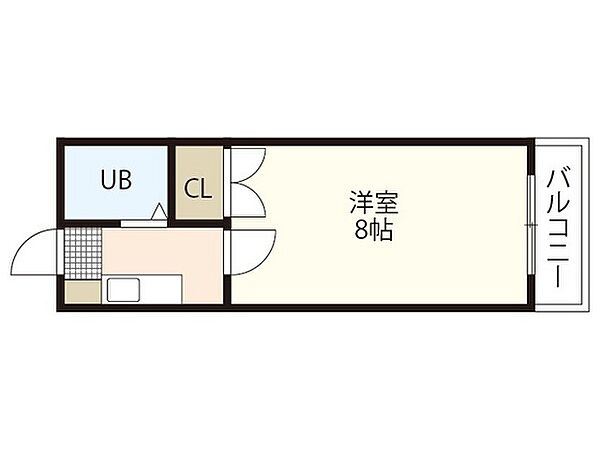 エステート平成 ｜広島県広島市中区吉島西1丁目(賃貸マンション1K・2階・21.60㎡)の写真 その2