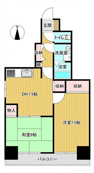 白島好木(こうき)ビル ｜広島県広島市中区東白島町(賃貸マンション2DK・4階・50.83㎡)の写真 その2