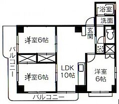 広島県広島市東区光町2丁目（賃貸マンション3LDK・2階・52.79㎡） その2