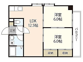 広島県広島市東区尾長西2丁目（賃貸マンション2LDK・2階・51.00㎡） その2