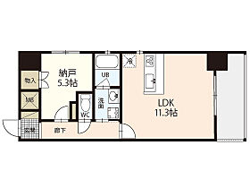 ウイング宝町ファイブ  ｜ 広島県広島市中区宝町（賃貸マンション1LDK・2階・44.50㎡） その2