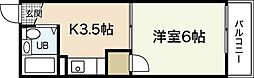 フジビル23 1Kの間取図画像