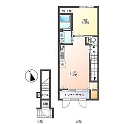 間取図画像 1LDK