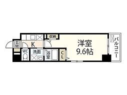7ｔｈ　ＦＬＡＧ　己斐本町 5階1Kの間取り