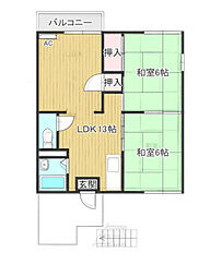 間取図画像 2LDK