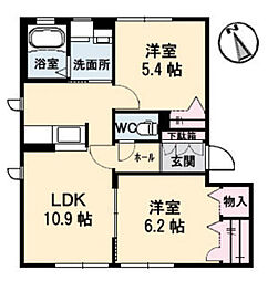 間取図画像 2LDK
