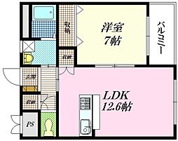 間取図画像 1LDK
