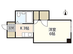 メゾン・アメニティ 1Kの間取図画像