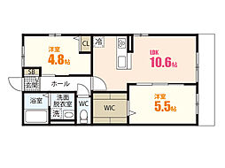 プライムリュクスフラット 2LDKの間取図画像