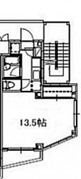 ヒルヴィスタ ワンルームの間取図画像